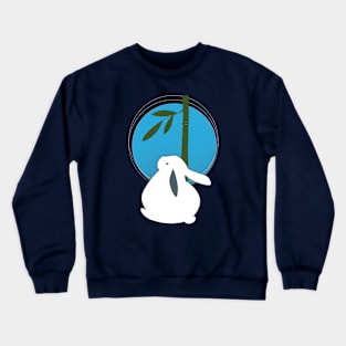 A rabbit and bamboo Crewneck Sweatshirt